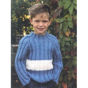 Raglan-sweater i bred rib