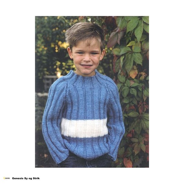 Raglan-sweater i bred rib