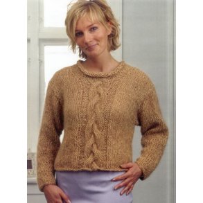 Sweater med fletning