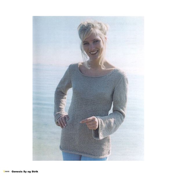 Bluse med vidde forneden