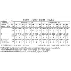 Nederdel med snrre i livet