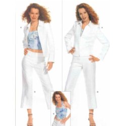 Jakke, bukser og top