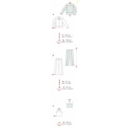 Jakke, bukser og top