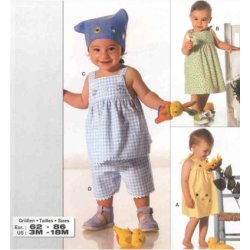 Sommerkjole, bluse og shorts