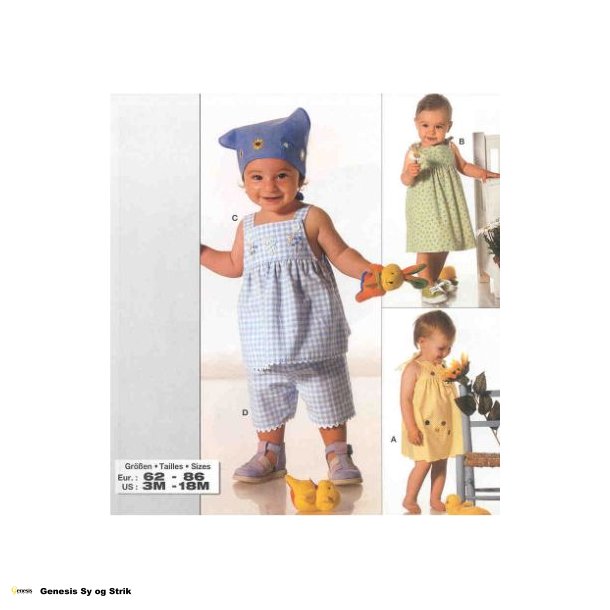 Sommerkjole, bluse og shorts