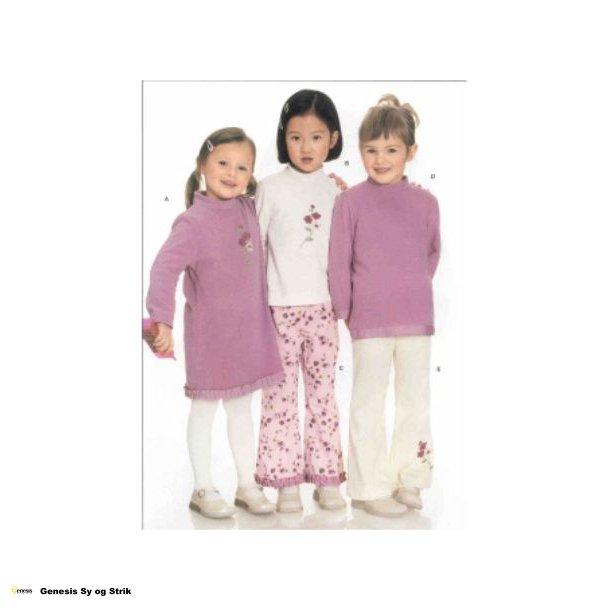 Kjole, bluse og bukser