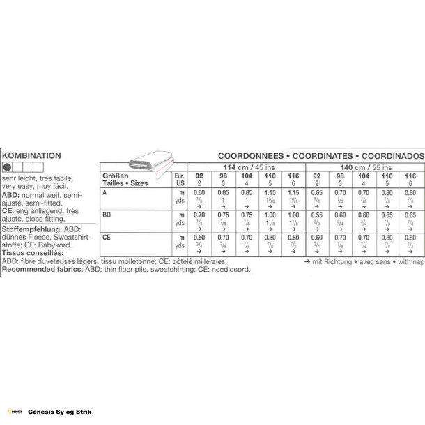 Kjole, bluse og bukser