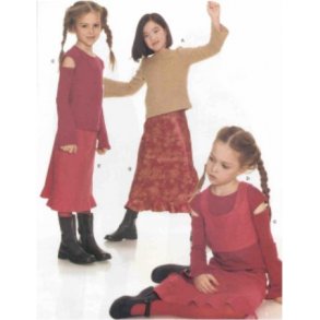 Nederdel, bluse og top