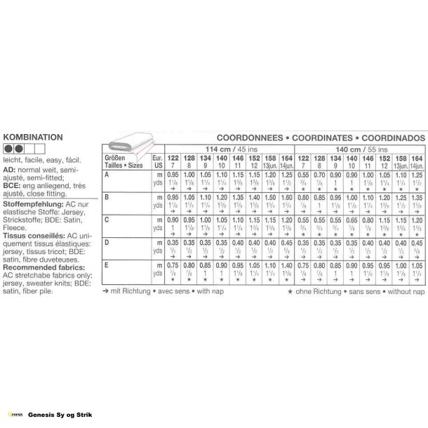 Nederdel, bluse og top