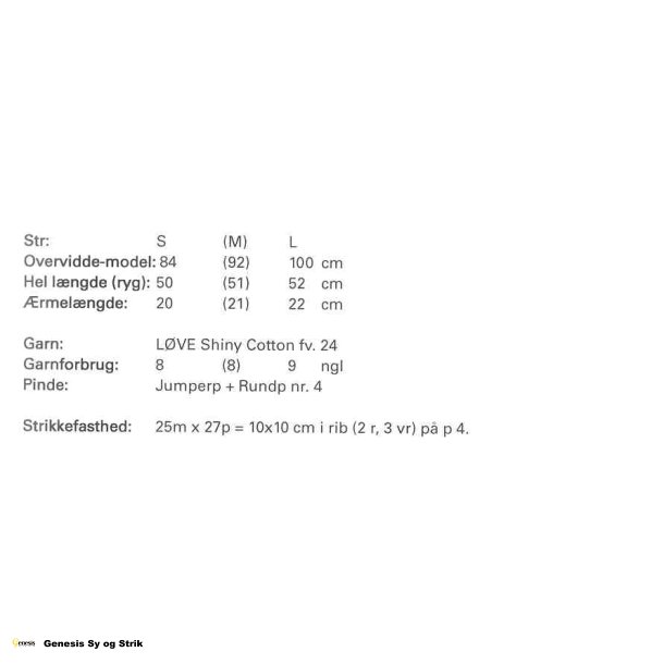 Kortrmet bluse i rib