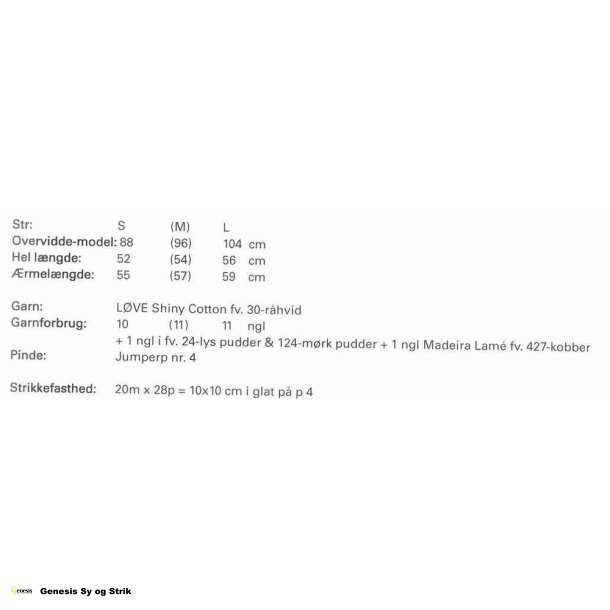 Bluse m. trompetrmer &amp; harlequin