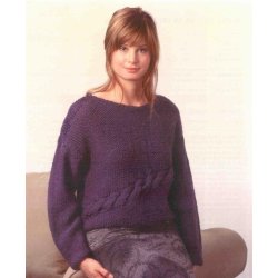 Bluse med skr snoning foran