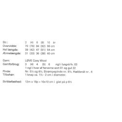 Drengesweater med striber og poter