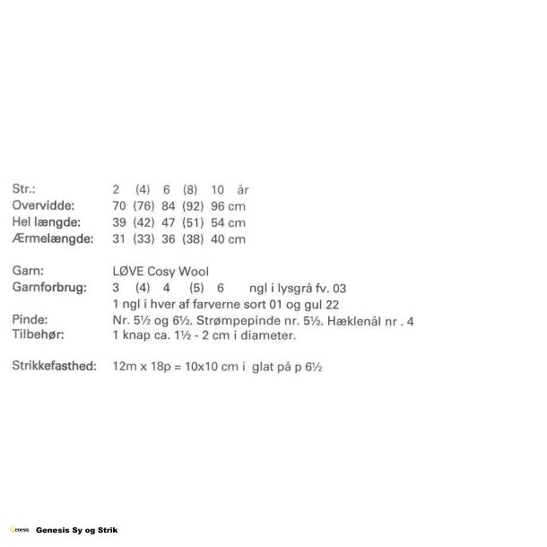 Drengesweater med striber og poter