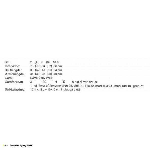 Pigesweater med blomster