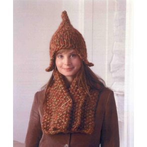 Kort trklde med spids hue