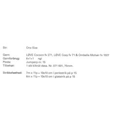 Kort trklde med spids hue