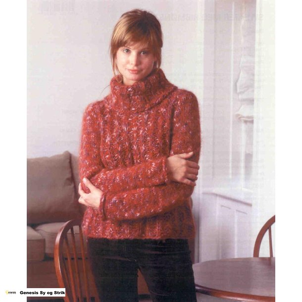 Sweater med ribmnster