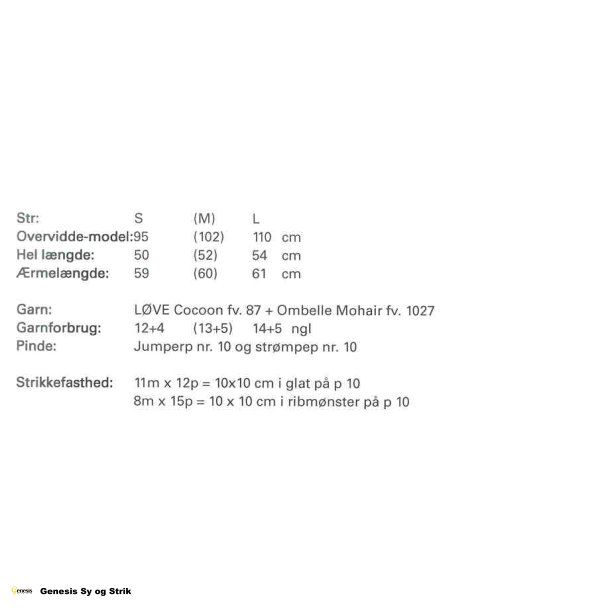 Sweater med ribmnster