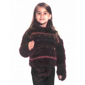 Plys-Brnebluse med striber