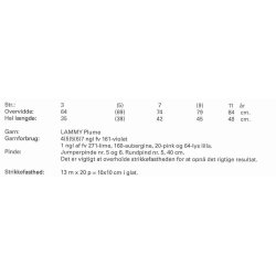 Plys-Brnebluse med striber