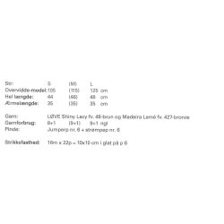 Bluse med glimmersnoning