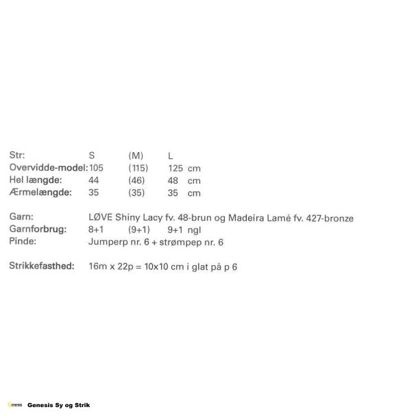 Bluse med glimmersnoning