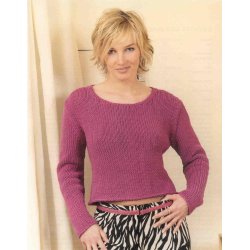 Sweater med rund hals