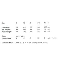 Brnesweater med rillemnster