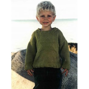 Brnesweater med stjernemnster