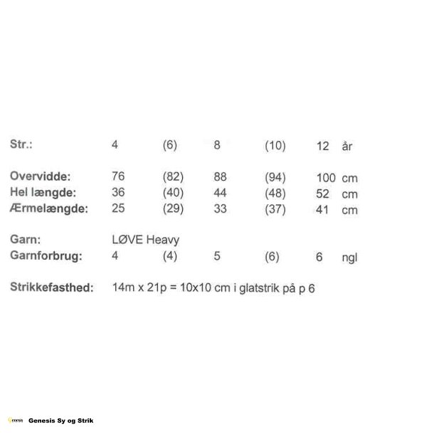 Brnesweater med stjernemnster