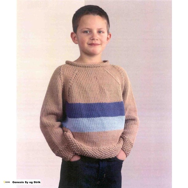 Drengebluse med raglan