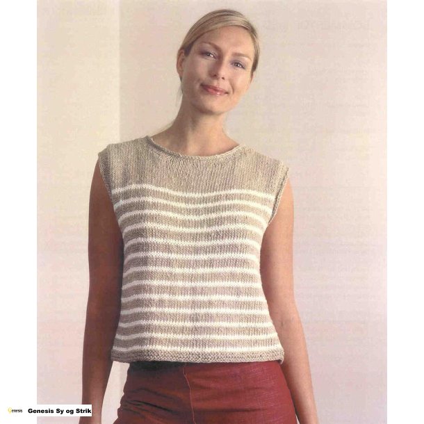 Sommertop med striber