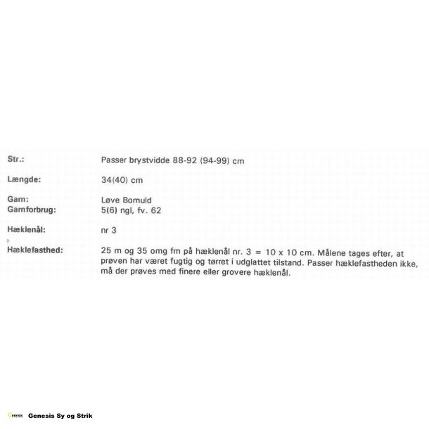 Hklet top / Bllehat med smblomster