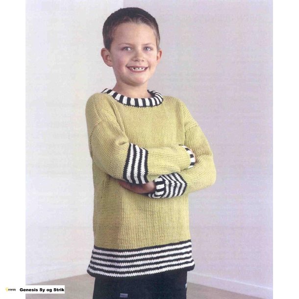 Grn drengesweater i Cotmondo