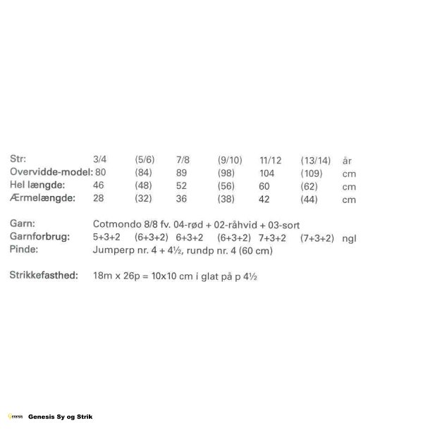 Rd drengesweater i Cotmondo