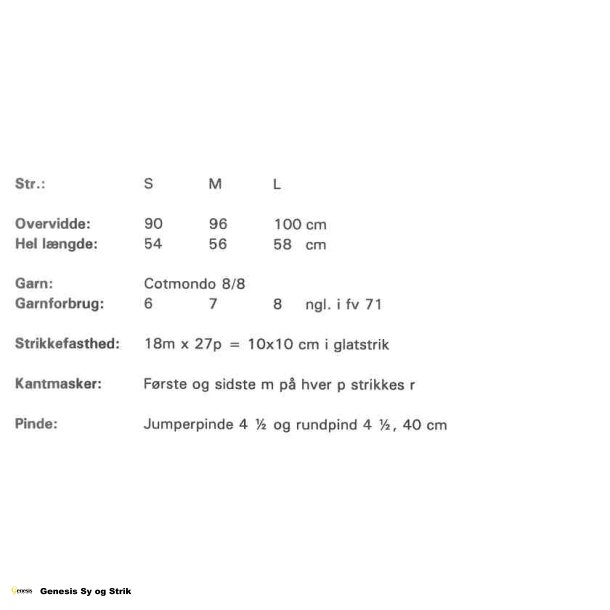 Bomuldstop med rullekrave