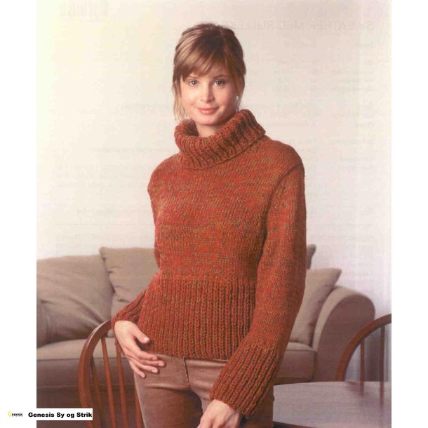 Sweater med rullekrave