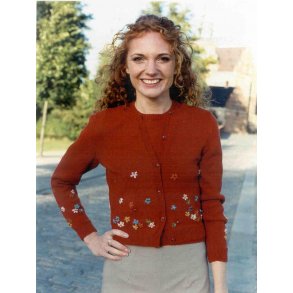 Cardigan med broderi