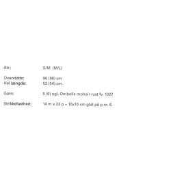 Mohairtrje med hklet kant