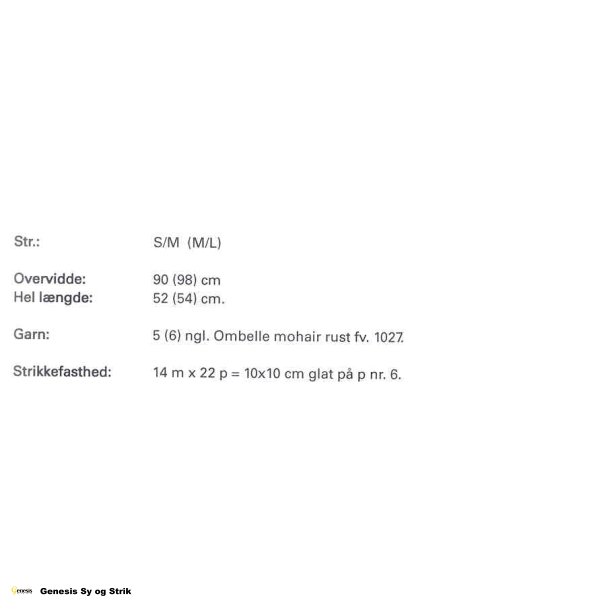 Mohairtrje med hklet kant