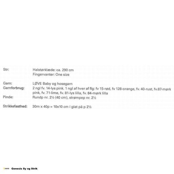 Halstrklde og fingervanter