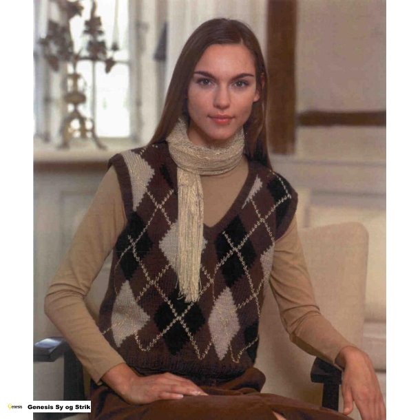 Vest med sokketern foran