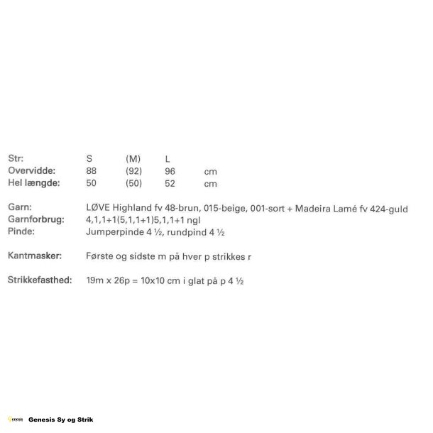 Vest med sokketern foran