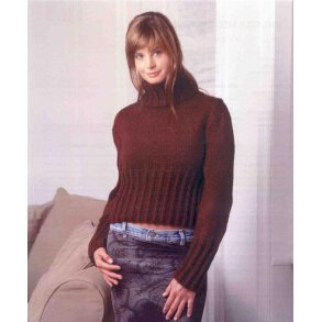 Sweater med snoningsrib