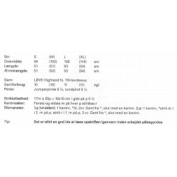 Sweater med snoningsrib