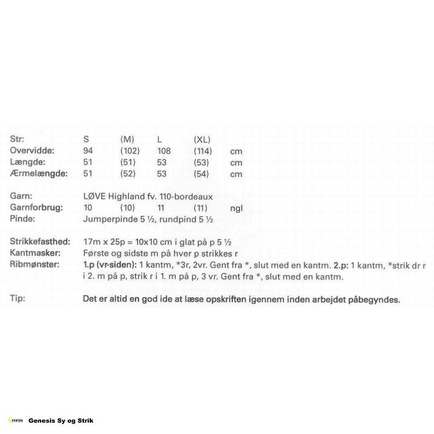 Sweater med snoningsrib