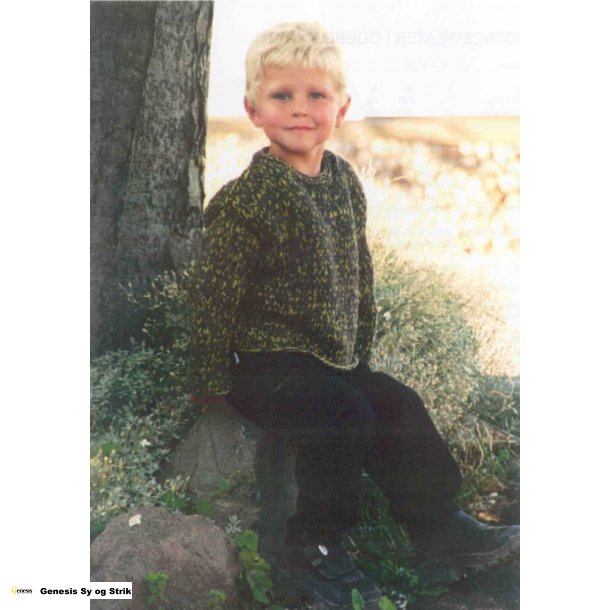 Brnesweater i dobbelt garn