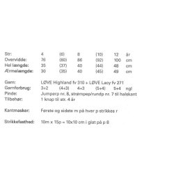 Brnesweater i dobbelt garn