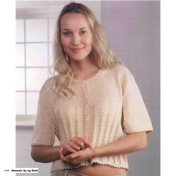 Trje med hulmnster og korte rmer